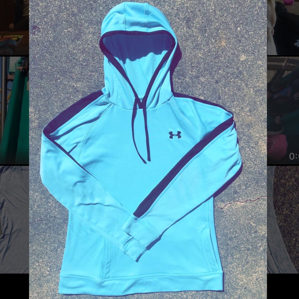 ✨2 for $15✨Under armor blue and black hoodie